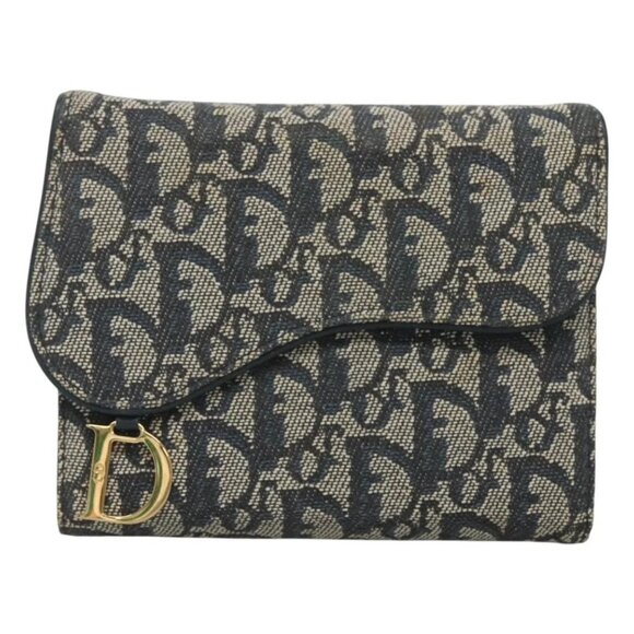 Christian Dior Trotter Canvas Day Planner Cover Navy Auth 126723 - Picture 2 of 16